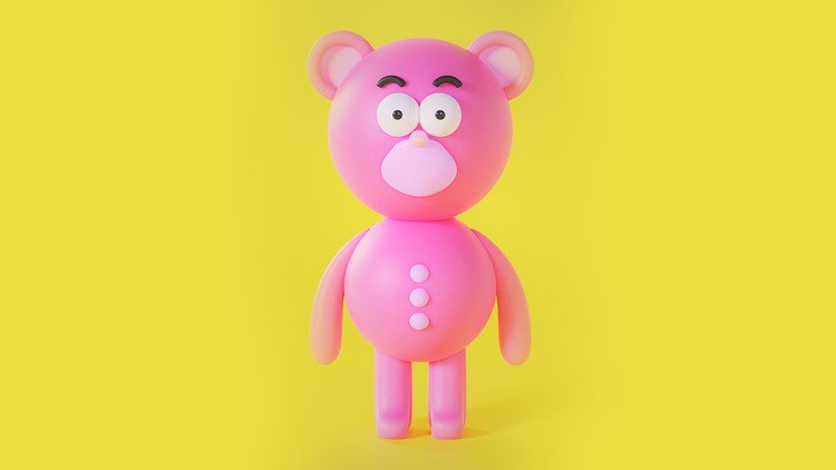 Blender 3D: Easy Cartoon Bear Character(2020)