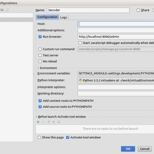Sample Django application